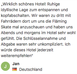 Hermannsmühle: Hervorragende Bewertung bei booking.com (6)